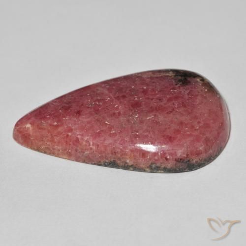 Rodonite Multicolore naturale da 56.72 ct, Forma a pera, Opaco