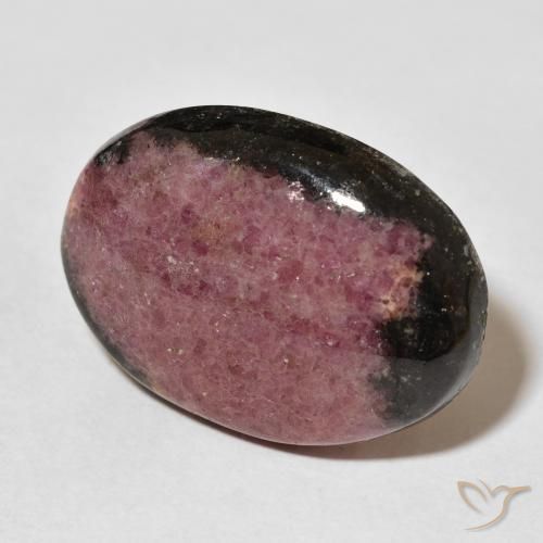 Rodonite Multicolore naturale da 27.88 ct, Ovale, Opaco