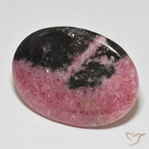 Rodonite Multicolore naturale da 45.90 ct, Ovale, Opaco