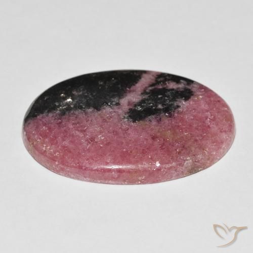 Rodonite Multicolore naturale da 45.90 ct, Ovale, Opaco