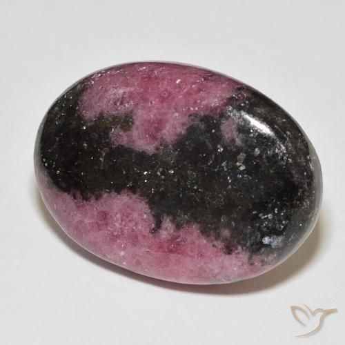 Rodonite Multicolore naturale da 46.45 ct, Ovale, Opaco
