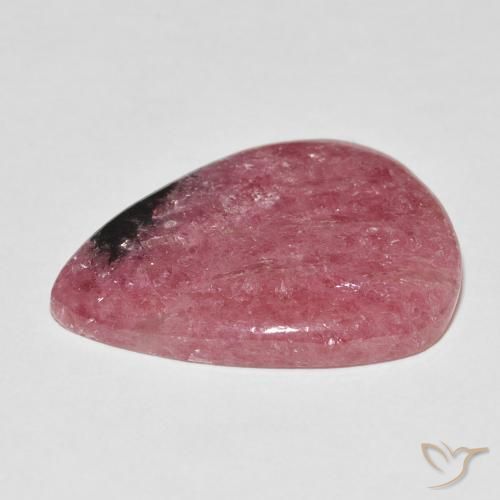 Rodonite Rosso naturale da 32.30 ct, Forma a pera, Opaco
