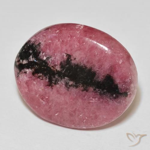 Rodonite Multicolore naturale da 39.97 ct, Ovale, Opaco