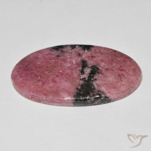 Rodonite Multicolore naturale da 60.37 ct, Ovale, Opaco