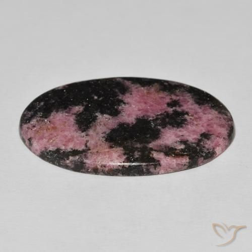 Rodonite Multicolore naturale da 37.46 ct, Ovale, Opaco