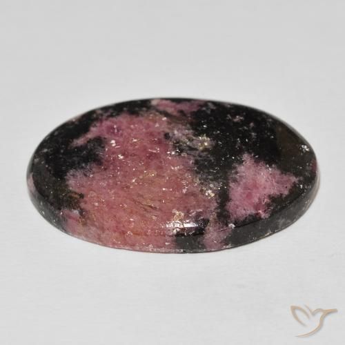 Rodonite Multicolore naturale da 60.24 ct, Ovale, Opaco