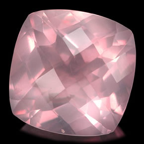 Quarzo rosa naturale rosa da 5,73 ct, trasparente, trasparente/traslucido
