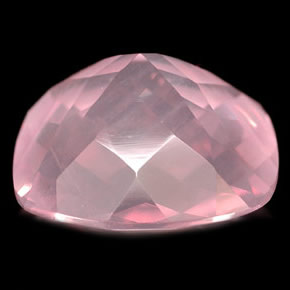 Quarzo rosa naturale rosa da 5,73 ct, trasparente, trasparente/traslucido