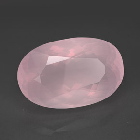 Quarzo rosa naturale rosa da 138,35 ct, trasparente, trasparente/traslucido