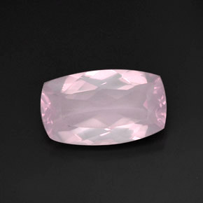 Quarzo rosa naturale rosa da 11,28 ct, trasparente, trasparente/traslucido
