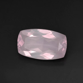 Quarzo rosa naturale rosa da 11,28 ct, trasparente, trasparente/traslucido