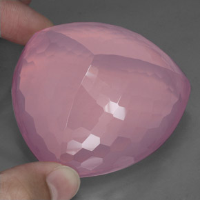 Quarzo rosa naturale rosa da 528,00 ct, trasparente, trasparente/traslucido
