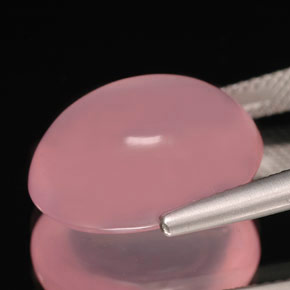 Quarzo rosa naturale rosa da 11,72 ct, trasparente, trasparente/traslucido