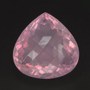 Quarzo rosa naturale rosa da 421,95 ct, trasparente, trasparente/traslucido