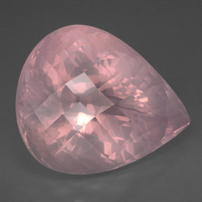 Quarzo rosa naturale rosa da 127,75 ct, trasparente, trasparente/traslucido