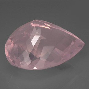 Quarzo rosa naturale rosa da 127,75 ct, trasparente, trasparente/traslucido
