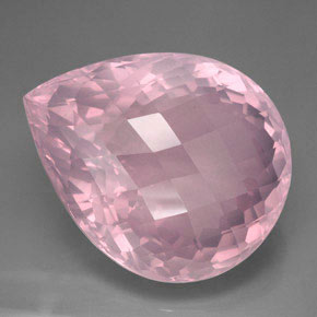 Quarzo rosa naturale rosa da 127,70 ct, trasparente, trasparente/traslucido