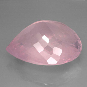 Quarzo rosa naturale rosa da 127,70 ct, trasparente, trasparente/traslucido