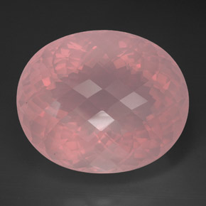 Quarzo rosa naturale rosa da 173,95 ct, trasparente, trasparente/traslucido