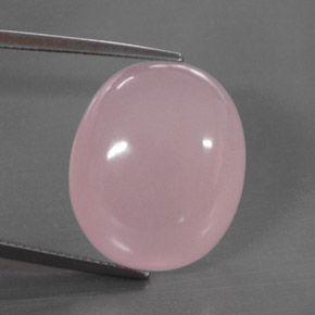 Quarzo rosa naturale rosa da 30,50 ct, trasparente, trasparente/traslucido