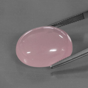 Quarzo rosa naturale rosa da 30,50 ct, trasparente, trasparente/traslucido