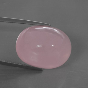 Quarzo rosa naturale rosa da 39,28 ct, trasparente, trasparente/traslucido