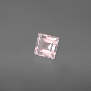 Quarzo rosa naturale rosa da 0,62 ct, trasparente, trasparente/traslucido