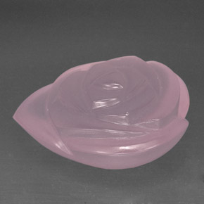 Quarzo rosa naturale rosa da 77,33 ct, trasparente, trasparente/traslucido