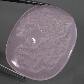 Quarzo rosa naturale rosa da 92,01 ct, trasparente, trasparente/traslucido