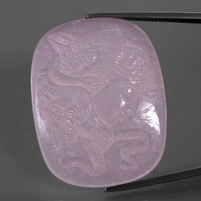 Quarzo rosa naturale rosa da 79,63 ct, forma fantasia, trasparente