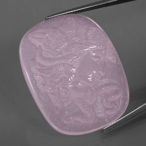 Quarzo rosa naturale rosa da 79,63 ct, forma fantasia, trasparente