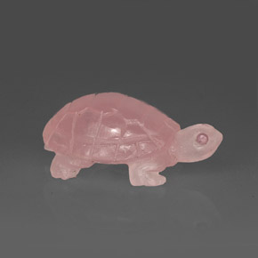 Quarzo rosa naturale rosa da 59,56 ct, trasparente, trasparente/traslucido