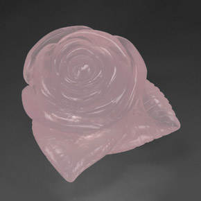 Quarzo rosa naturale rosa da 328,80 ct, trasparente, trasparente/traslucido
