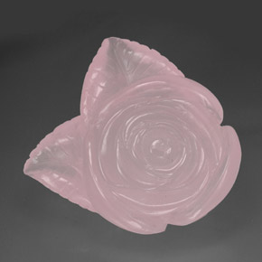 Quarzo rosa naturale rosa da 328,80 ct, trasparente, trasparente/traslucido