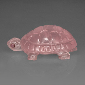 Quarzo rosa naturale rosa da 57,63 ct, trasparente, trasparente/traslucido