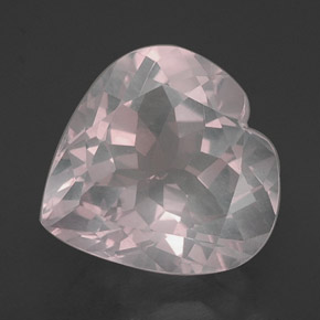 Quarzo rosa naturale rosa da 15,77 ct, trasparente, trasparente/traslucido