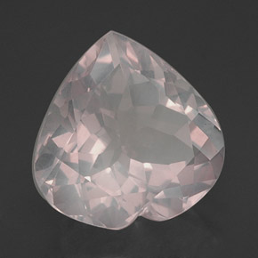 Quarzo rosa naturale rosa da 15,77 ct, trasparente, trasparente/traslucido