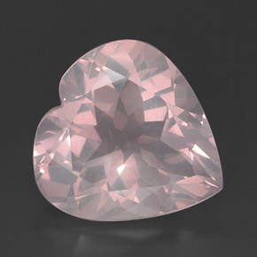 Quarzo rosa naturale rosa da 14,43 ct, trasparente, trasparente/traslucido