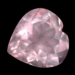 Quarzo rosa naturale rosa da 15,79 ct, trasparente, trasparente/traslucido