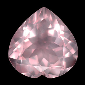 Quarzo rosa naturale rosa da 15,79 ct, trasparente, trasparente/traslucido