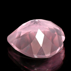 Quarzo rosa naturale rosa da 15,79 ct, trasparente, trasparente/traslucido