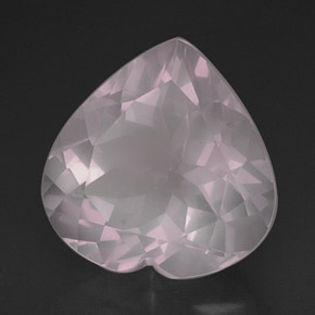 Quarzo rosa naturale rosa da 16,50 ct, trasparente, trasparente/traslucido
