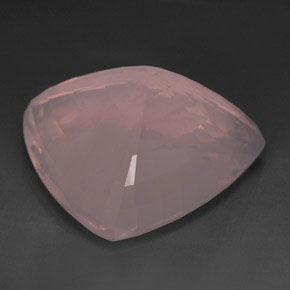 Quarzo rosa naturale rosa da 182,35 ct, trillion, trasparente