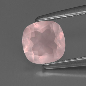 Quarzo rosa naturale rosa da 0,76 ct, trasparente, trasparente/traslucido