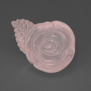 Quarzo rosa naturale rosa da 28,77 ct, trasparente, trasparente/traslucido