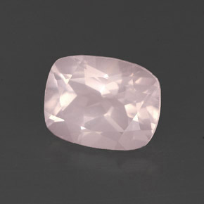 Quarzo rosa naturale rosa da 2,20 ct, trasparente, trasparente/traslucido