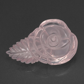 Quarzo rosa naturale rosa da 29,80 ct, trasparente, trasparente/traslucido