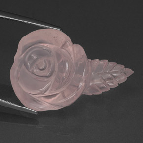 Quarzo rosa naturale rosa da 36,00 ct, trasparente, trasparente/traslucido