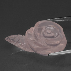 Quarzo rosa naturale rosa da 36,00 ct, trasparente, trasparente/traslucido