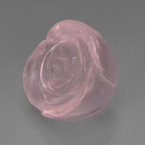 Quarzo rosa naturale rosa da 43,69 ct, trasparente, trasparente/traslucido